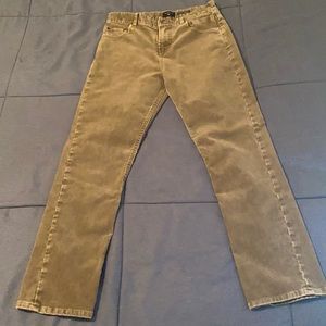 Quicksilver boys straight tapered corduroy jeans